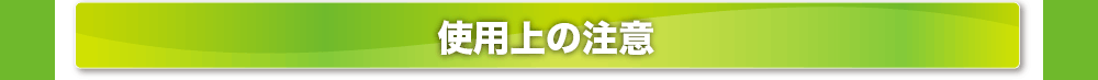 �g�p��̒���